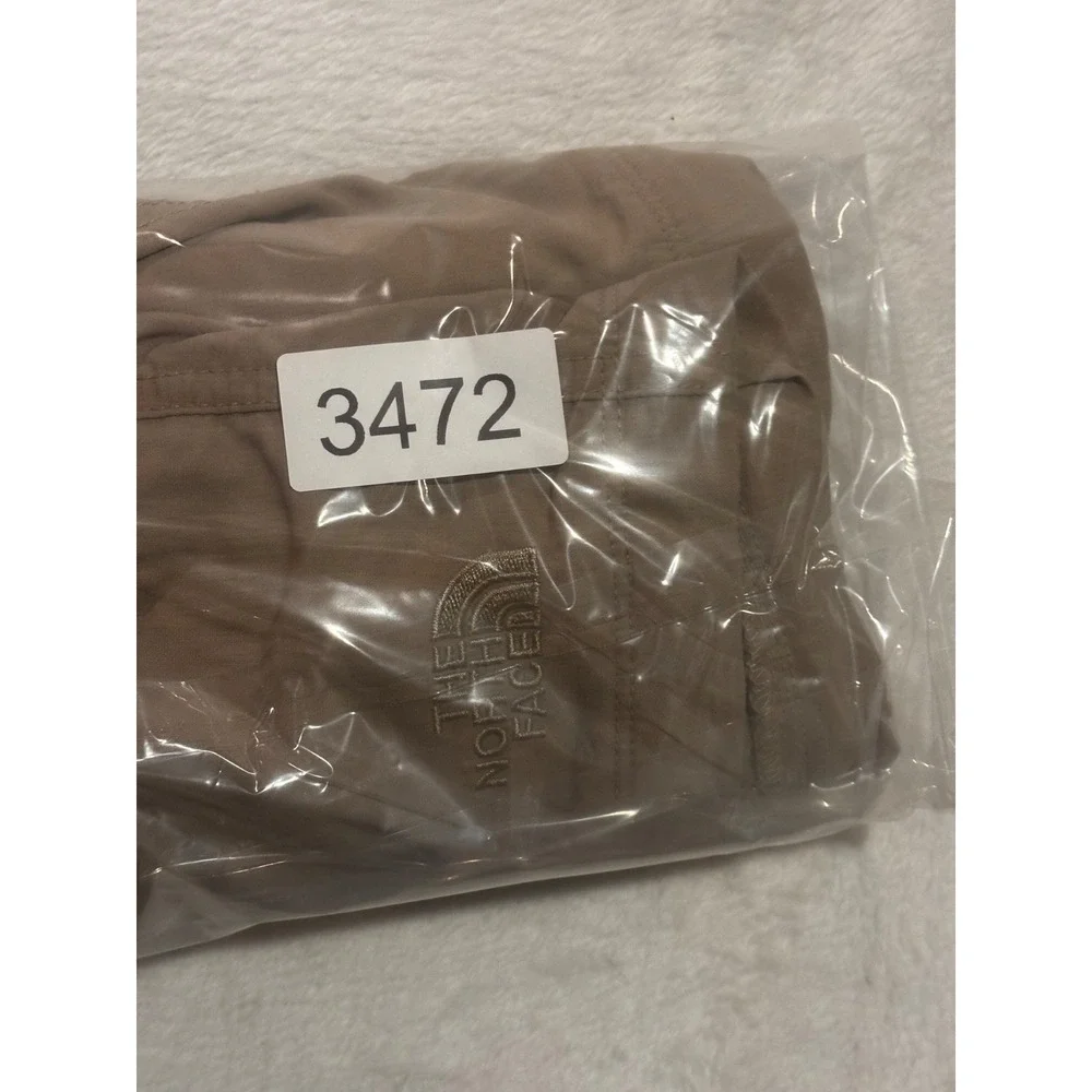 The North Face Shorts Cargo Mens 34 Khaki Zip Pockets Trail Trek‎ Hiking
